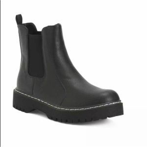Women's Chelsea Boots Black Platform Sincerely Jules Hippie P1HIP01 8.5